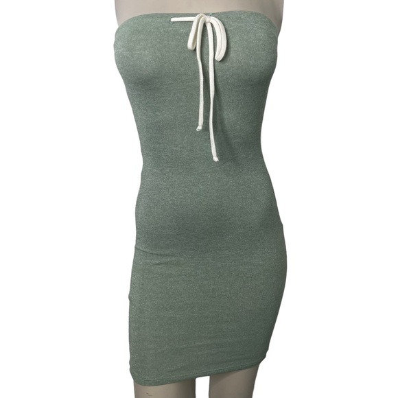 Mint Tennis Tube Knit Mini Dress - Picture 2 of 7